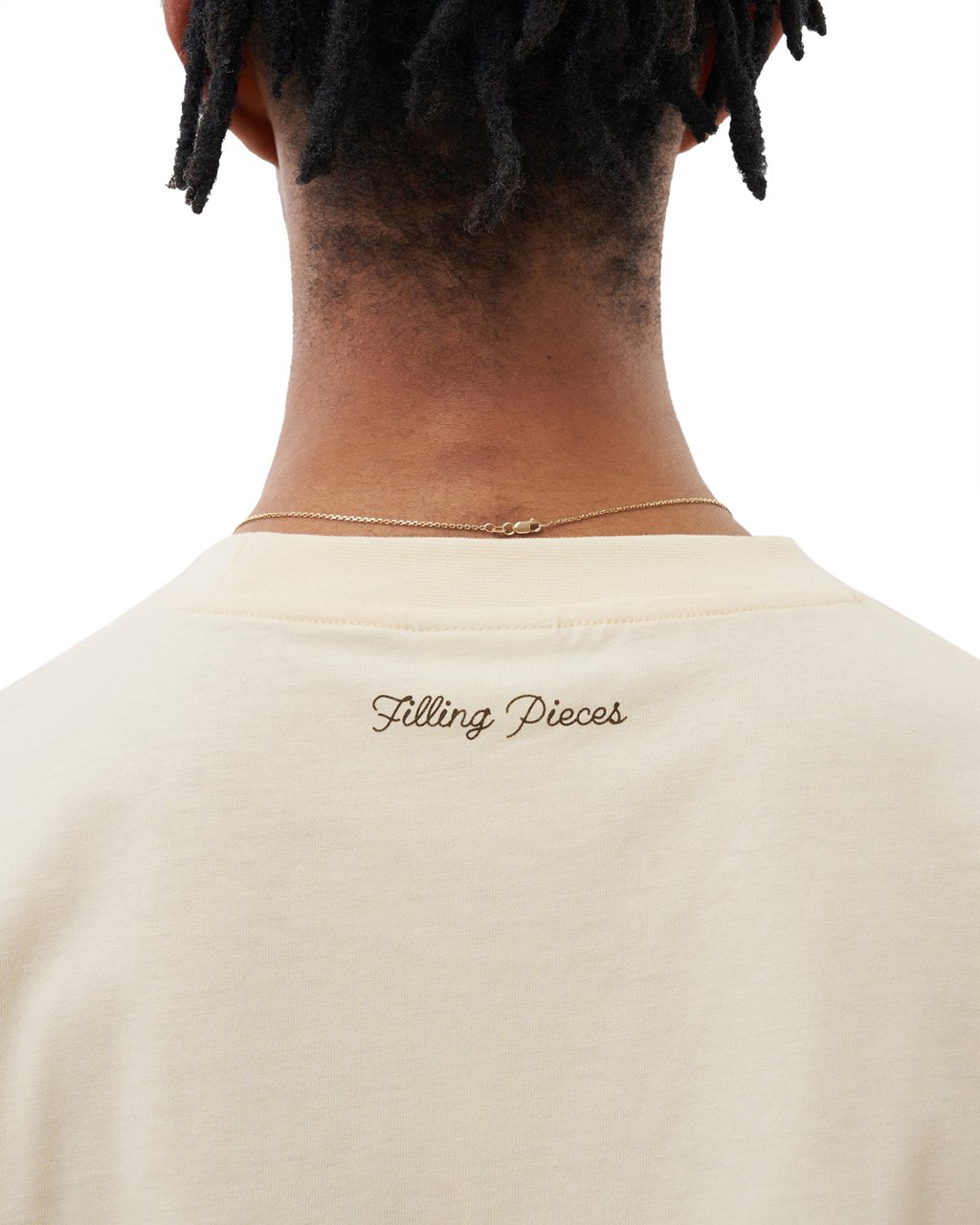 Filling Pieces T-Shirt FP Rope Off White Wit