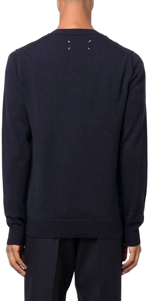 Maison Margiela Sweaters Blue Blauw