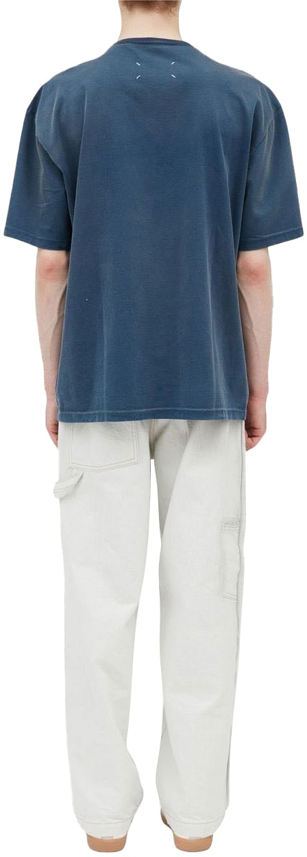 Maison Margiela T-shirts And Polos Blue Blauw