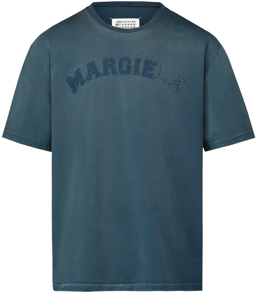 Maison Margiela T-shirts And Polos Blue Blauw