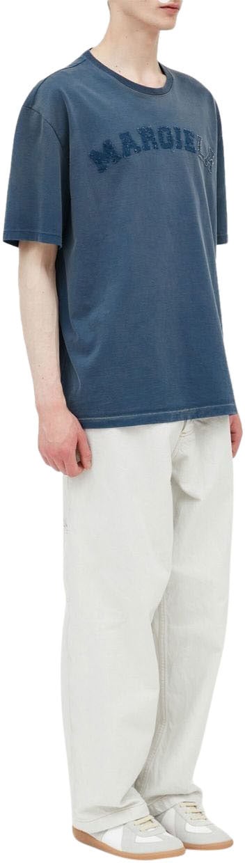 Maison Margiela T-shirts And Polos Blue Blauw