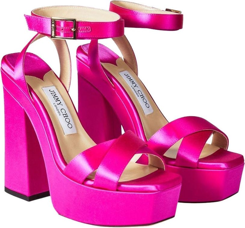 Jimmy Choo Sandals Fuchsia Pink Roze
