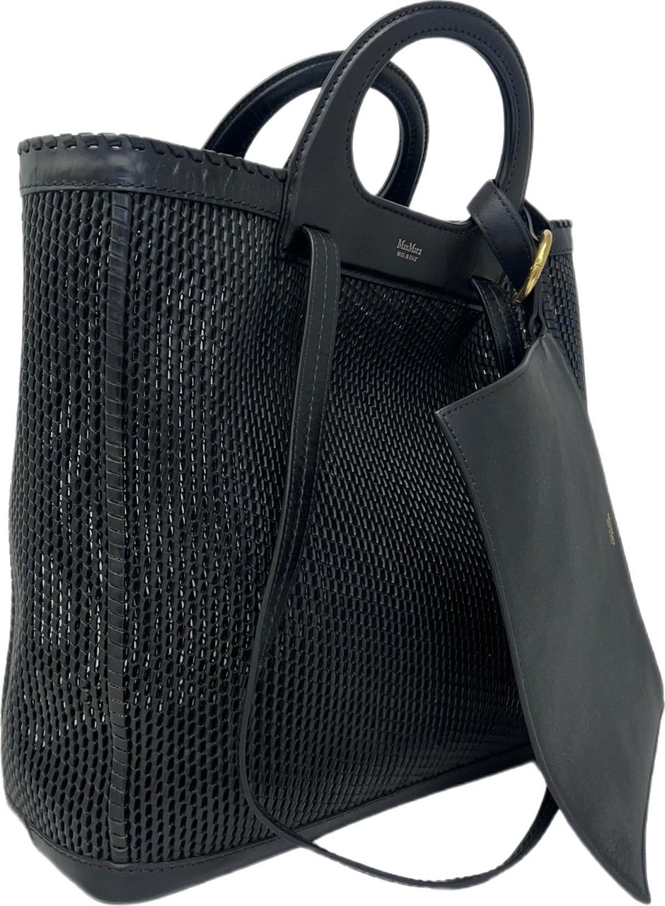 Max Mara Max Mara Accessori Queen Leather Bag Zwart