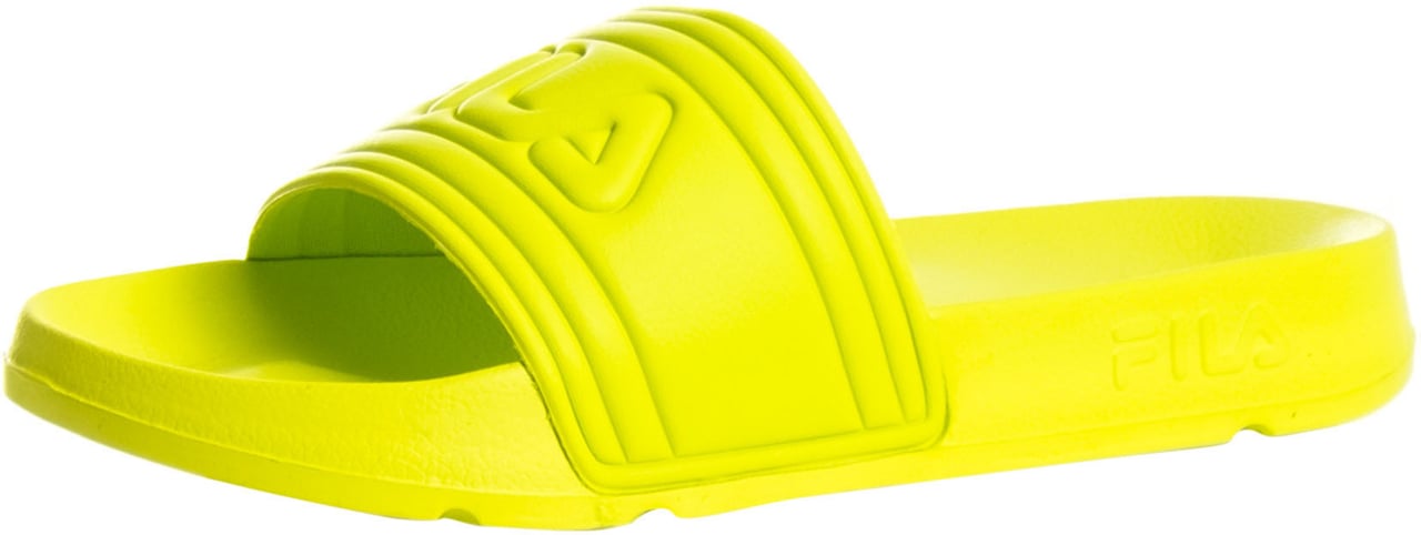 fila badslippers geel