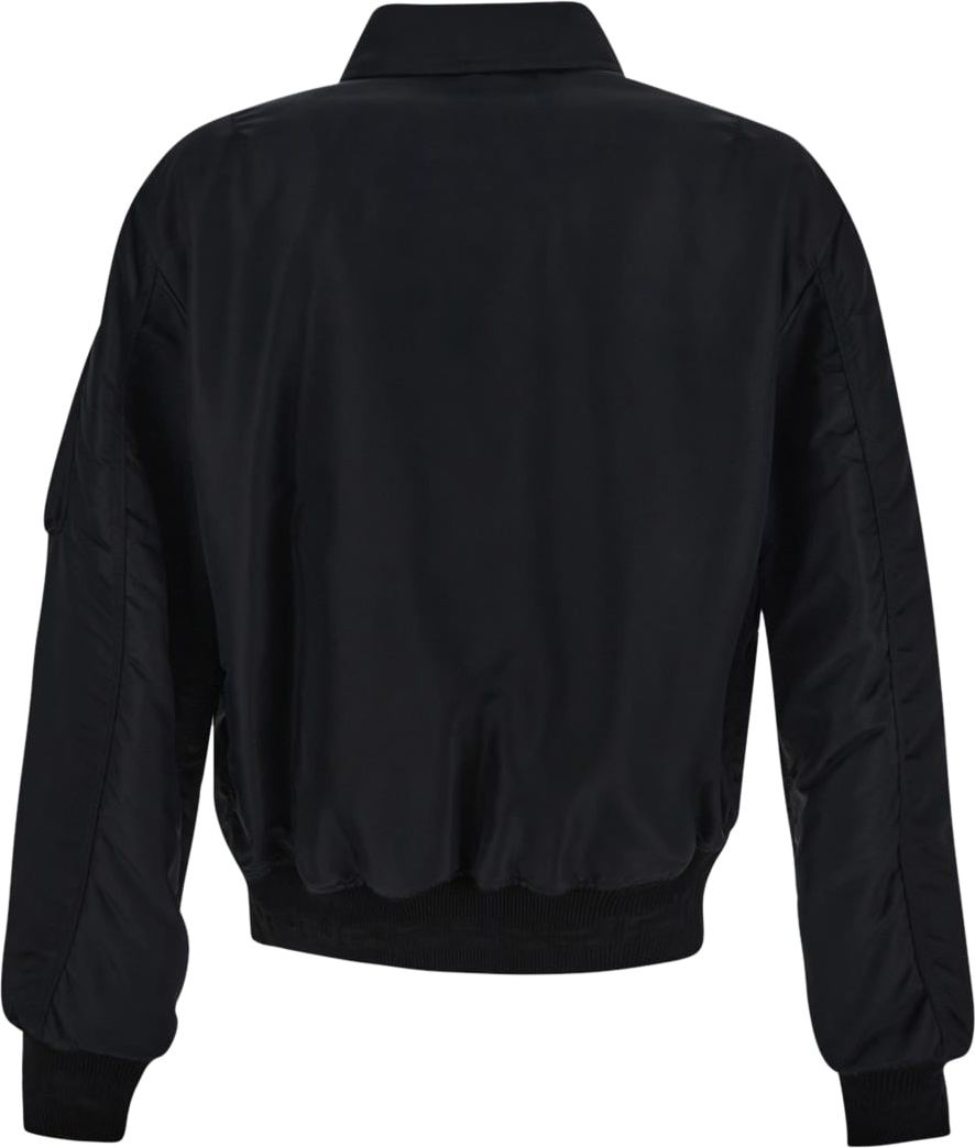 Versace Coats Black Zwart