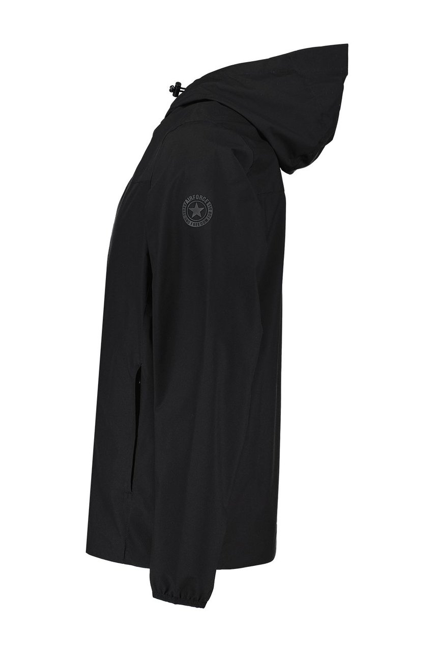 Airforce Lightweight Zomerjas met Capuchon Zwart