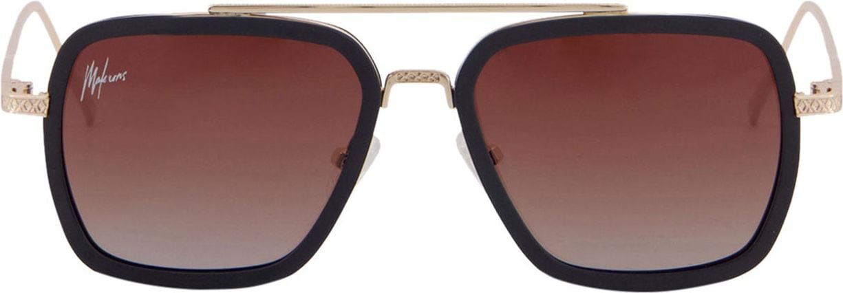 Malelions Abstract Sunglasses - Gold Goud