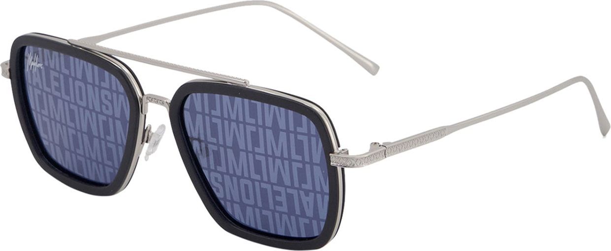 Malelions Monogram Sunglasses - Silver Zilver