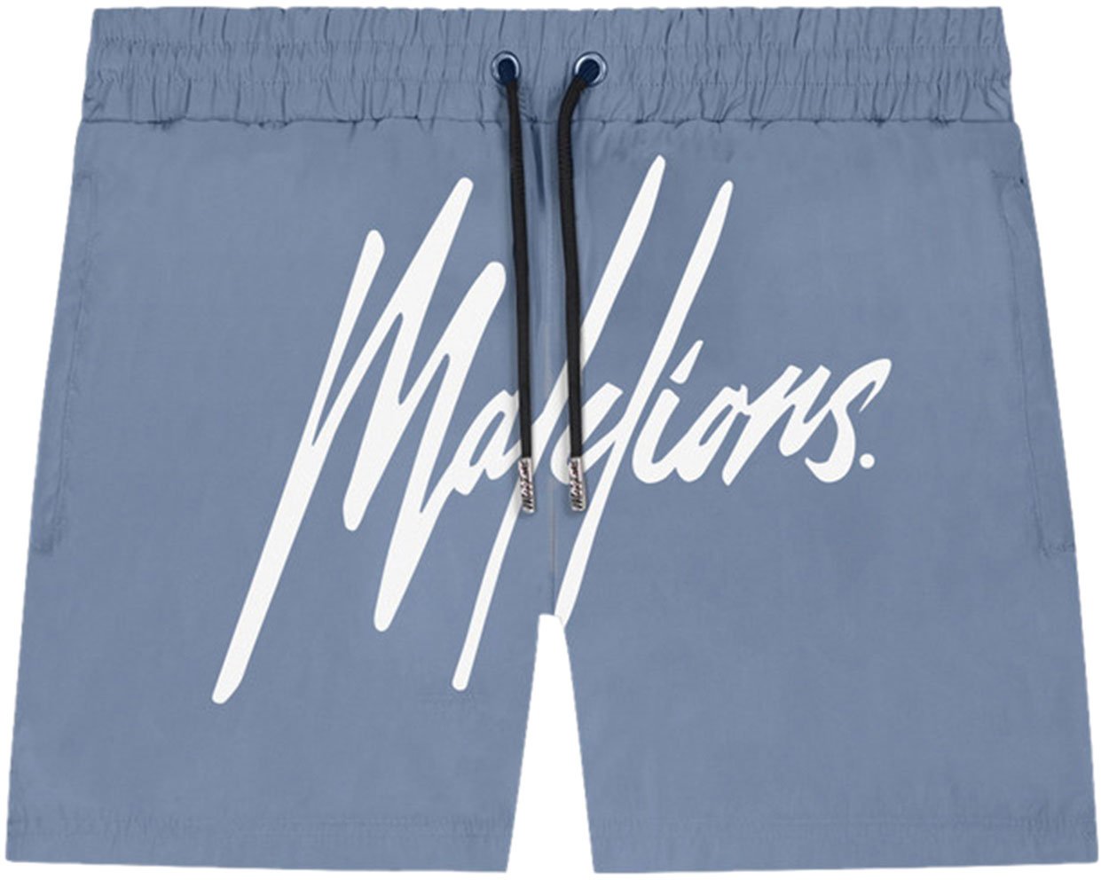 Malelions Essentials Swimshort - Stone Blue/W Blauw