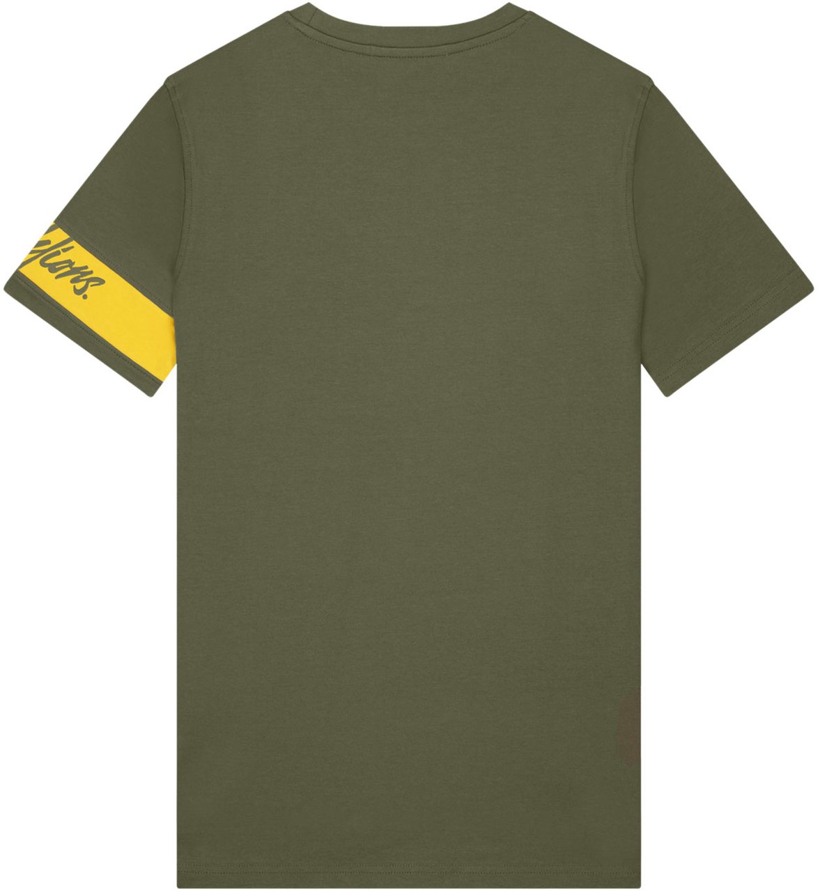 Malelions Captain T-Shirt - Army/Yellow Groen