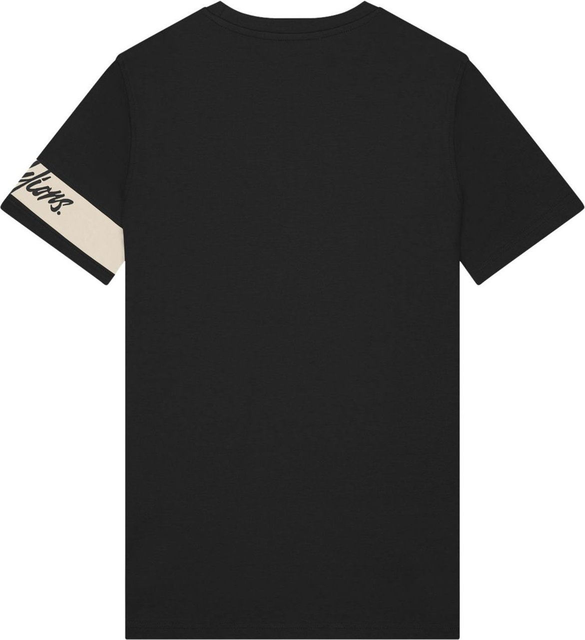 Malelions Captain T-Shirt - Black/Beige Zwart