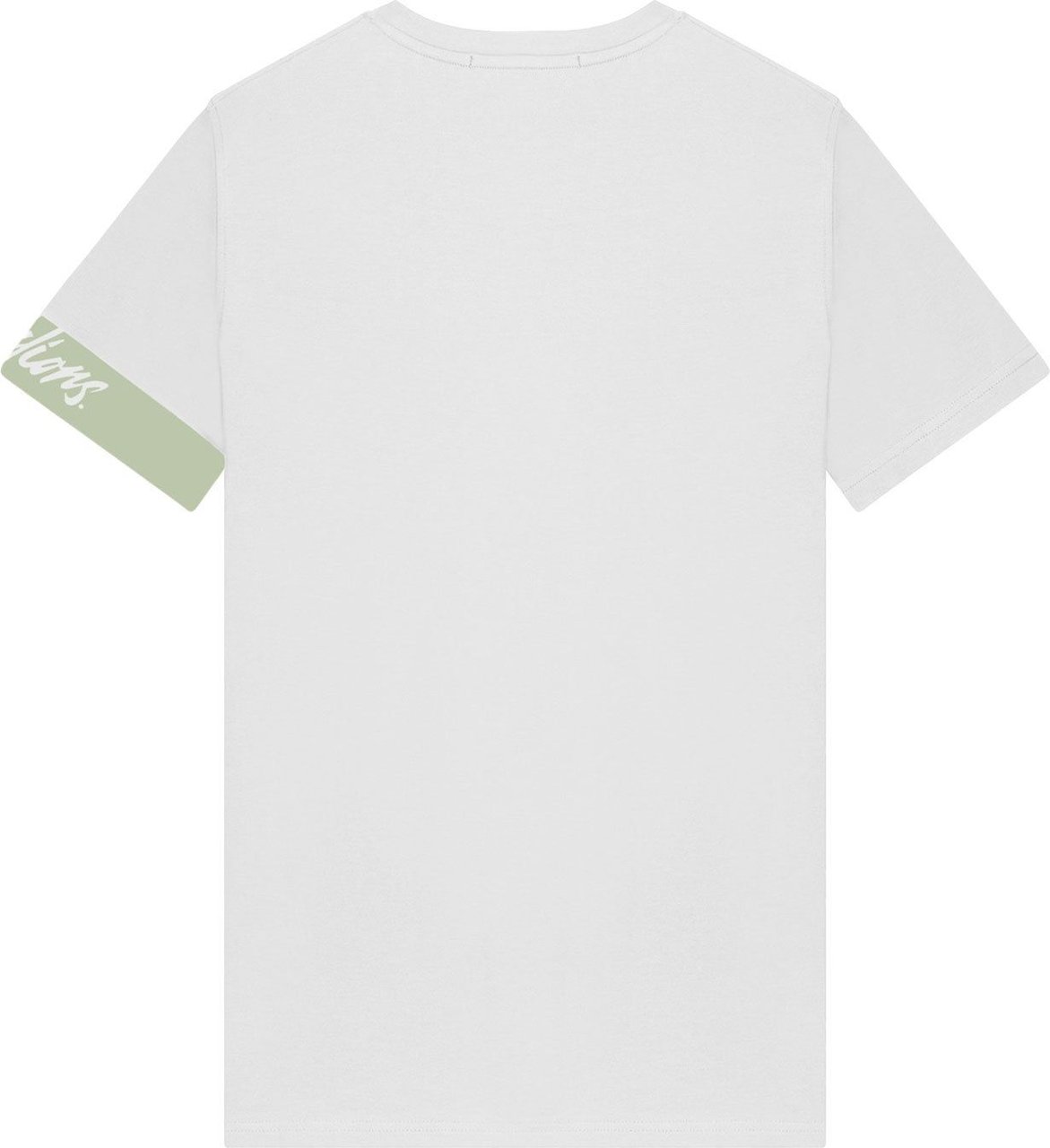 Malelions Captain T-Shirt 2- White/Green Wit