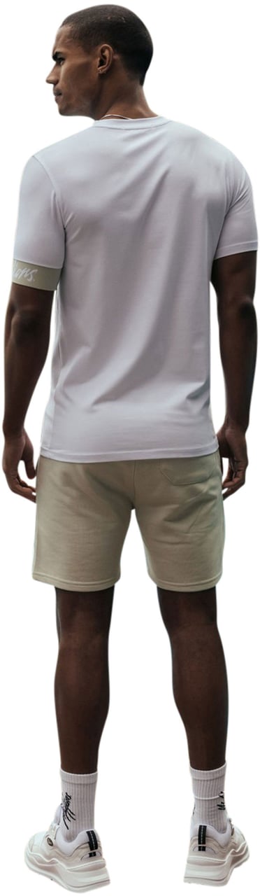 Malelions Captain T-Shirt 2- White/Green Wit