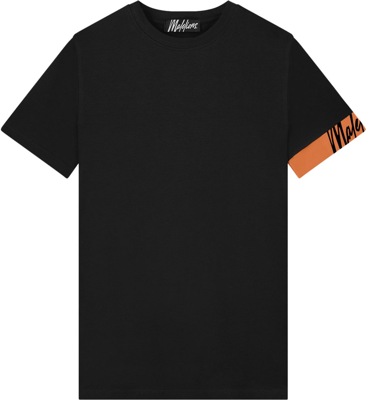 Malelions Captain T-Shirt 2 - Black/Orange Zwart