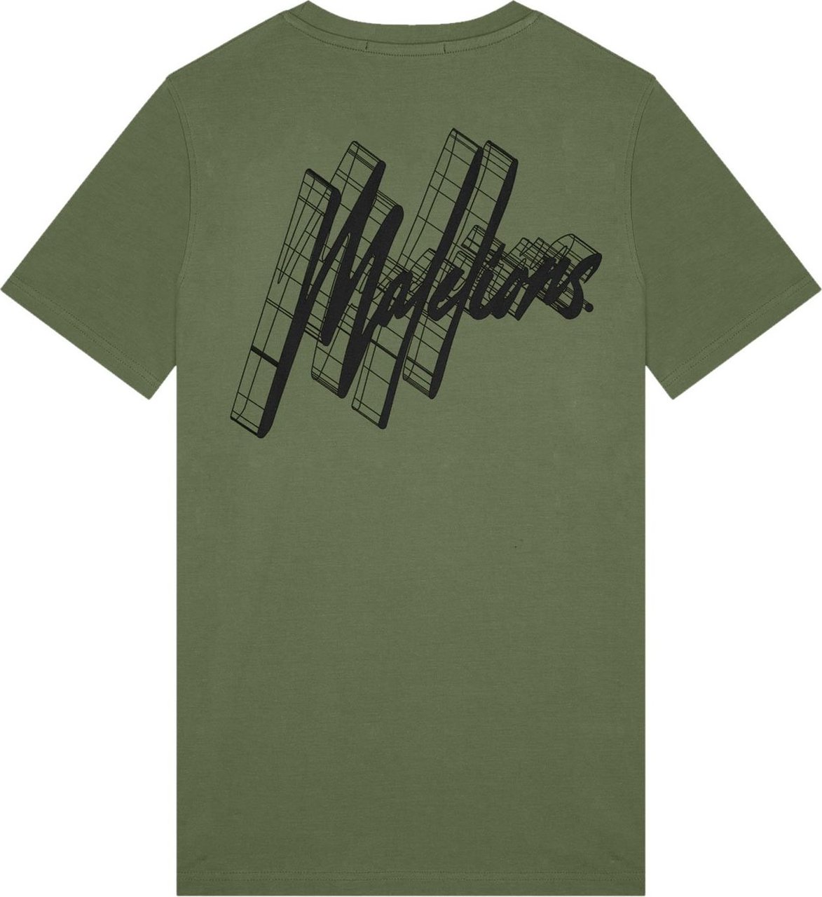 Malelions 3D Graphic T-Shirt - Light Army Groen