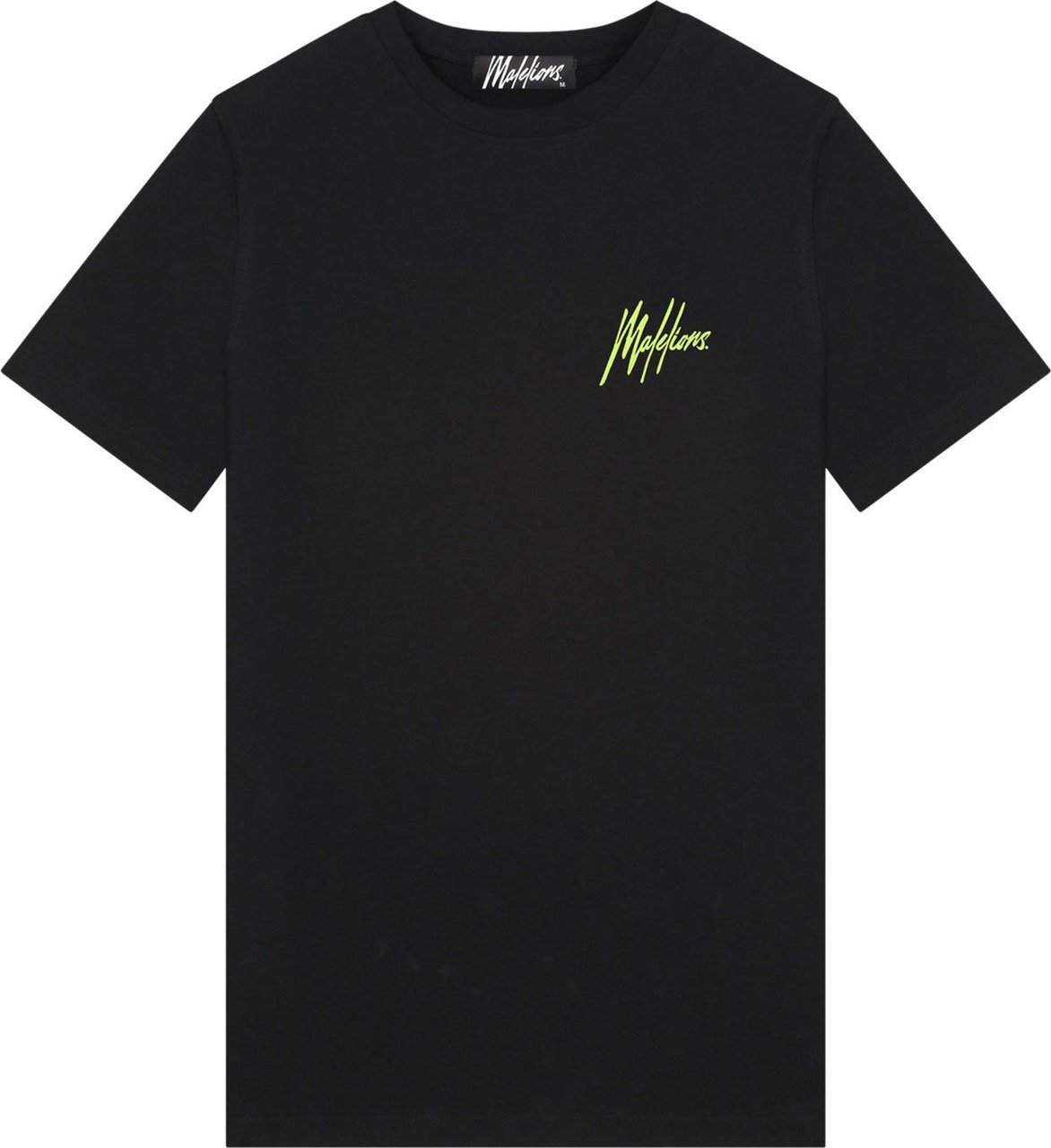 Malelions 3D Graphic T-Shirt - Black/Neon Yel Zwart