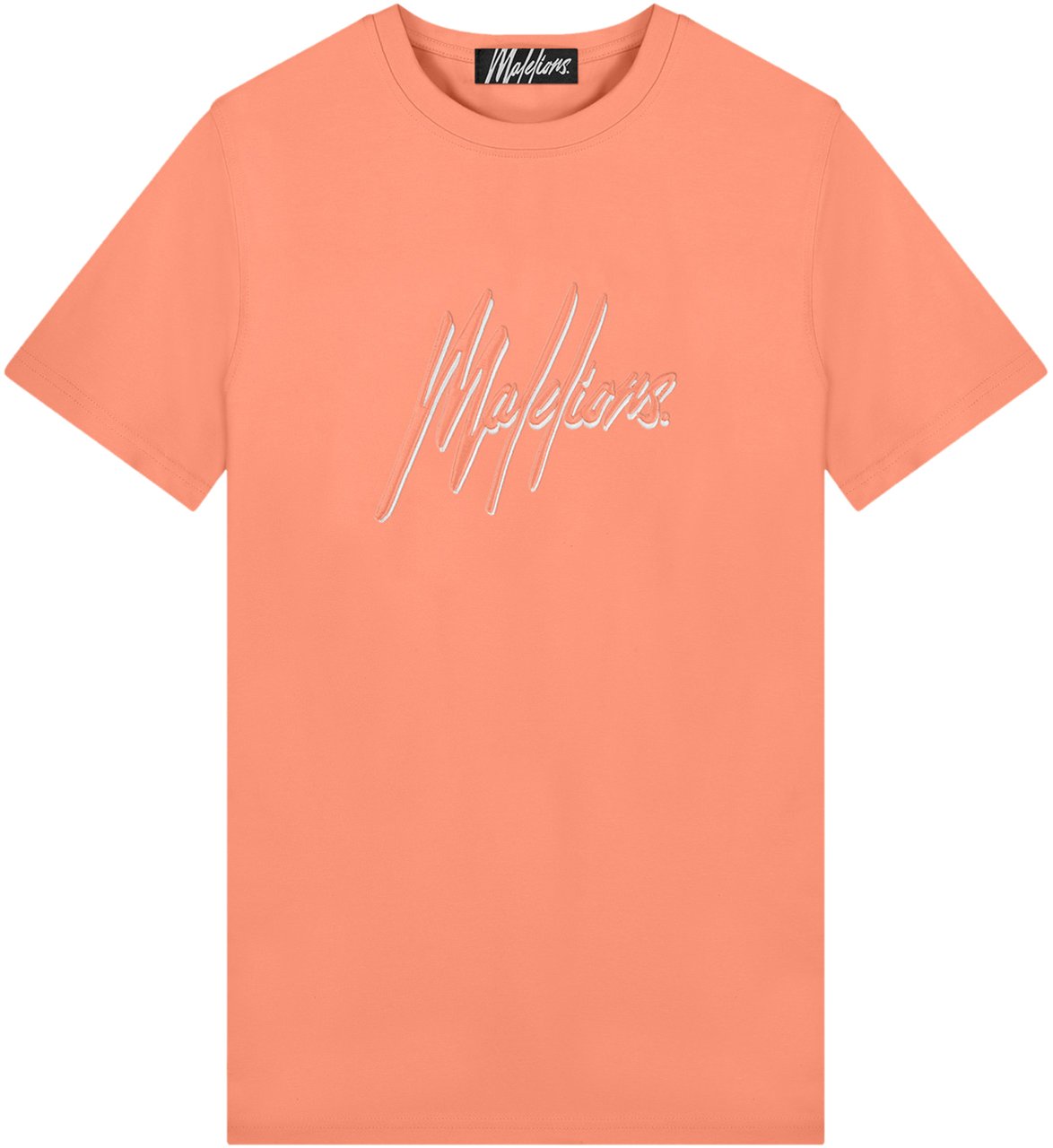Malelions Duo Essentials T-Shirt - Salmon/Whi Roze