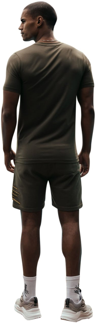 Malelions Duo Essentials T-Shirt - Army/Yello Groen