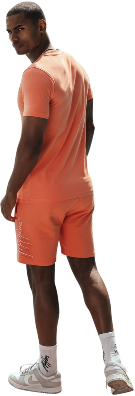 Malelions Duo Essentials Short - Salmon/White Oranje