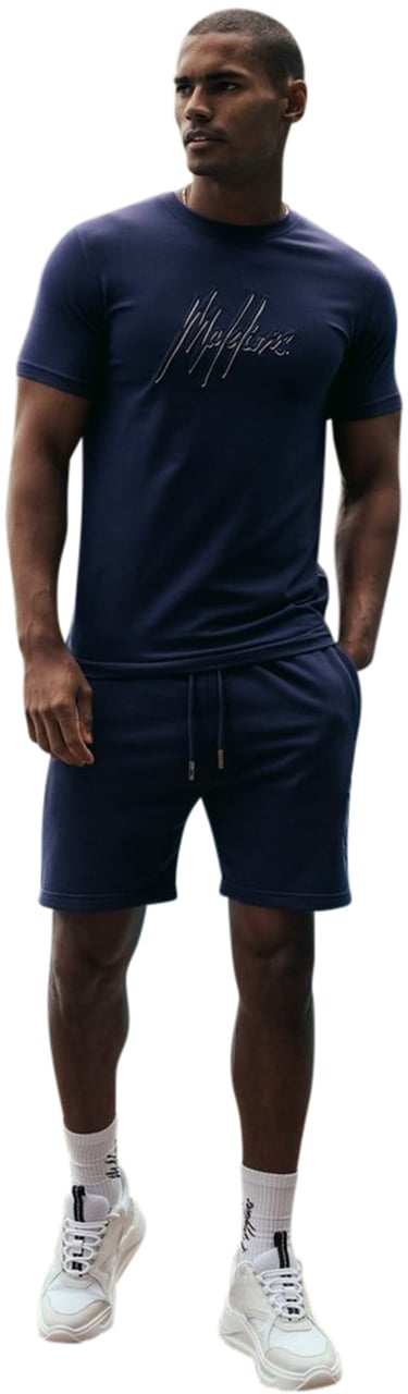 Malelions Duo Essentials Short - Navy/Pink Blauw