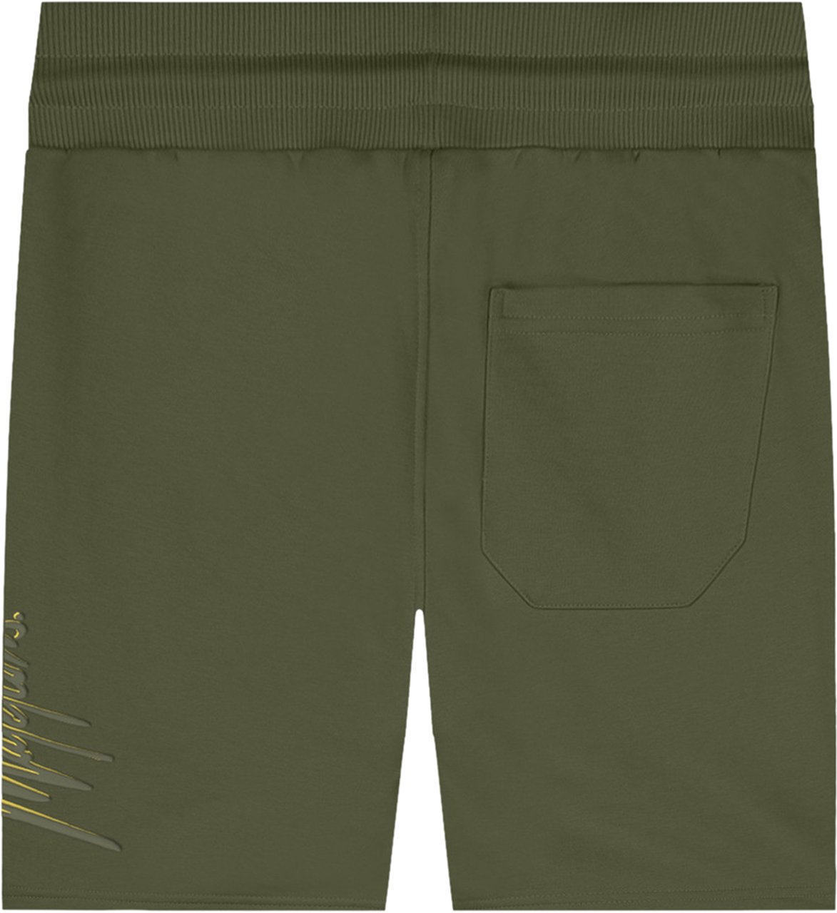 Malelions Duo Essentials Short - Army/Yellow Groen