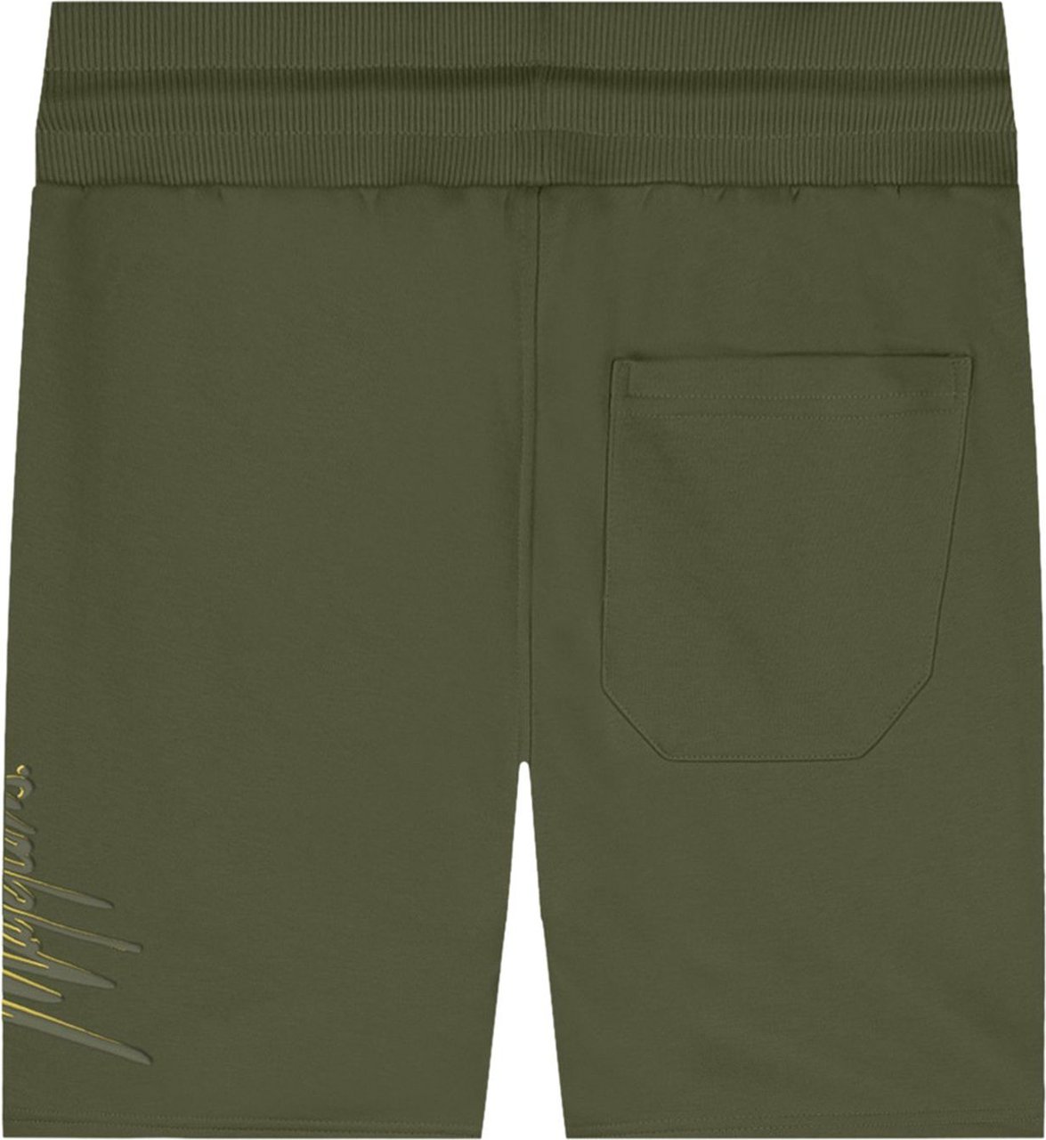 Malelions Duo Essentials Short - Army/Yellow Groen