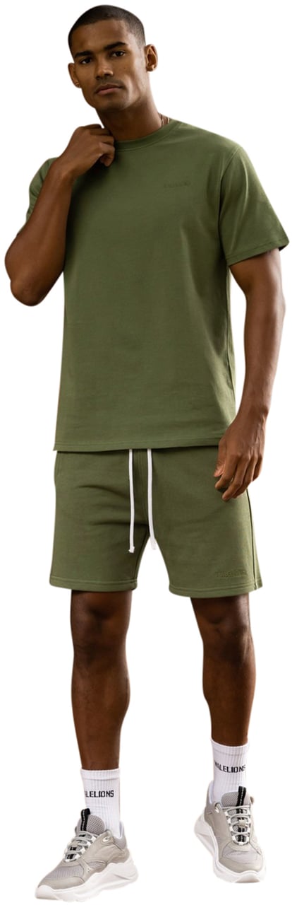 Malelions Logo T-Shirt - Light Army Groen