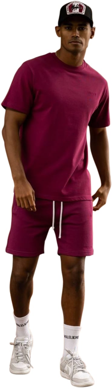 Malelions Logo T-Shirt - Cherry Rood