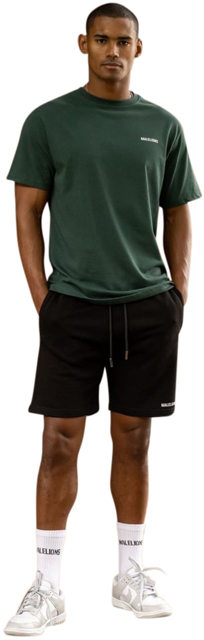 Malelions Logo T-Shirt 2 - Dark Green Groen