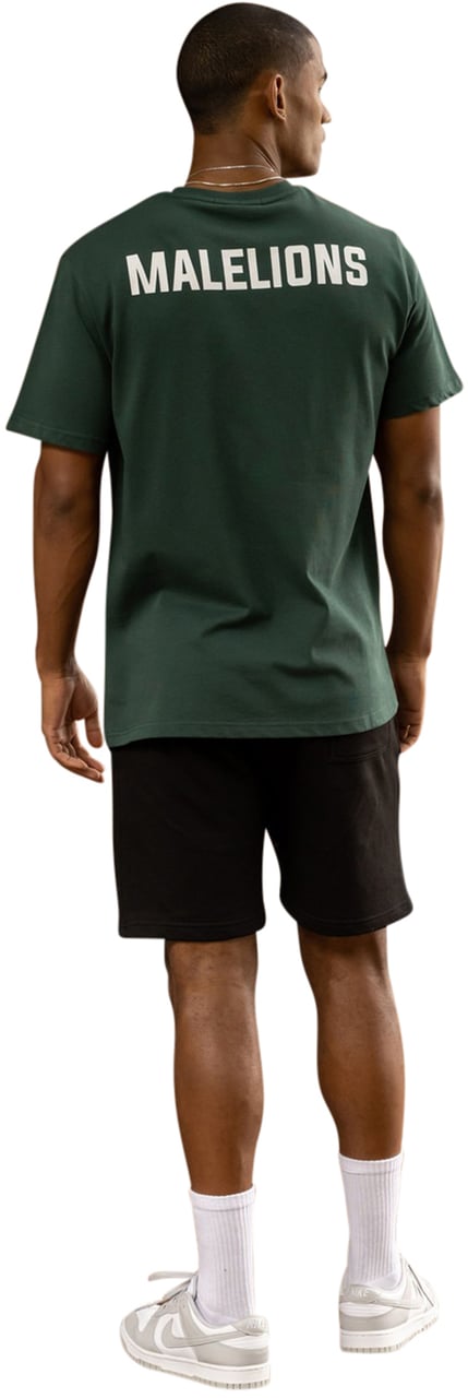 Malelions Logo T-Shirt 2 - Dark Green Groen