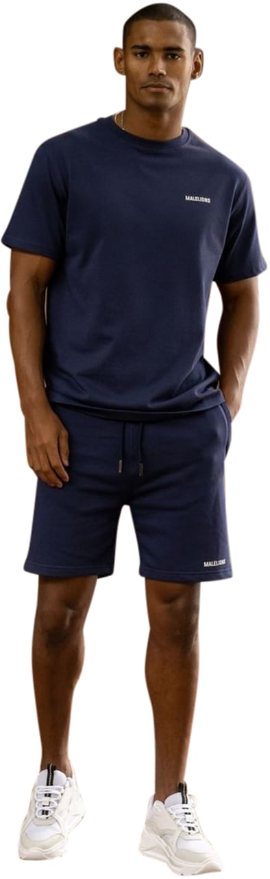 Malelions Logo T-Shirt 2 - Navy Blauw
