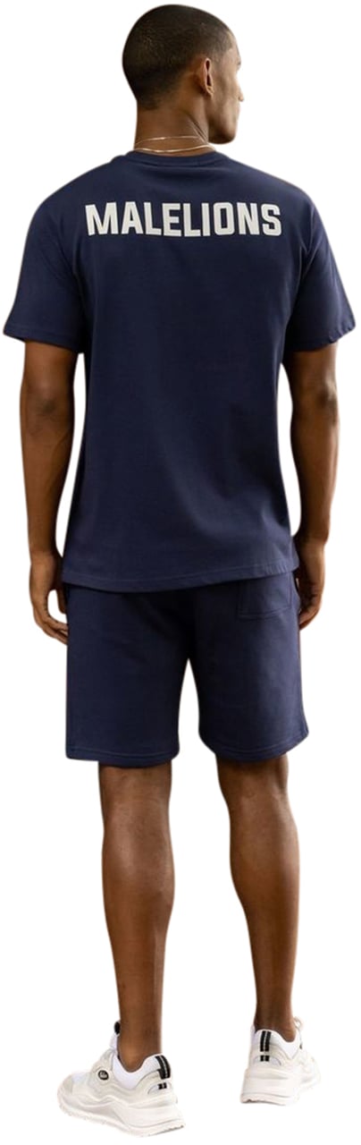Malelions Logo T-Shirt 2 - Navy Blauw