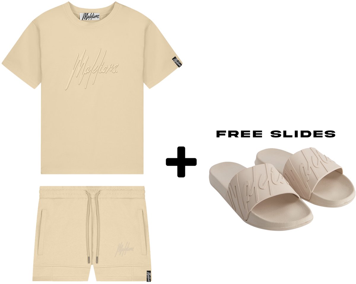 Malelions Essentials T-Shirt - Sand Beige