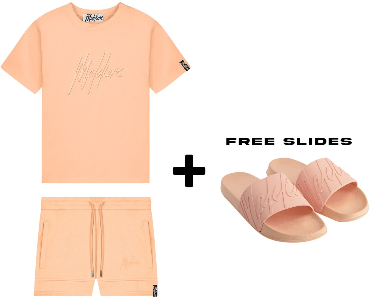 Malelions Essentials T-Shirt - Peach Oranje