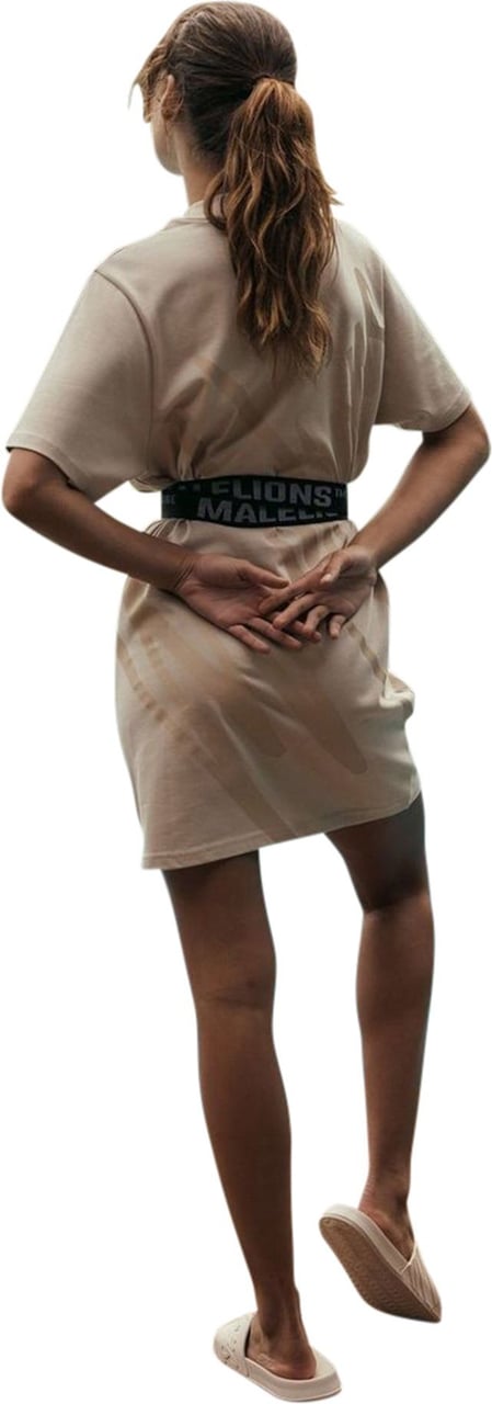 Malelions Firma T-Shirt Dress - Sand/Taupe Beige