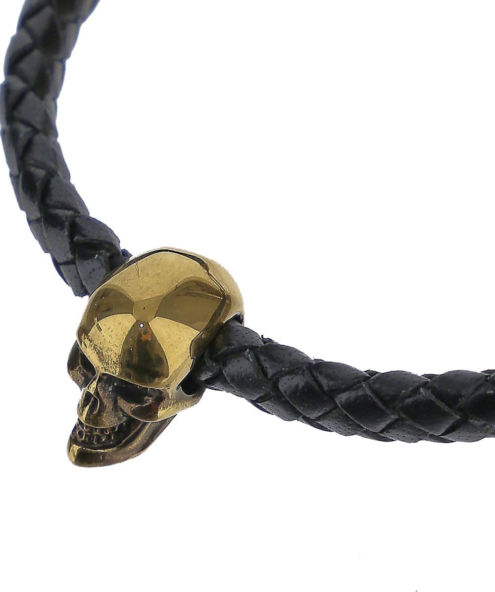 Alexander McQueen Skull Bracelet Zwart