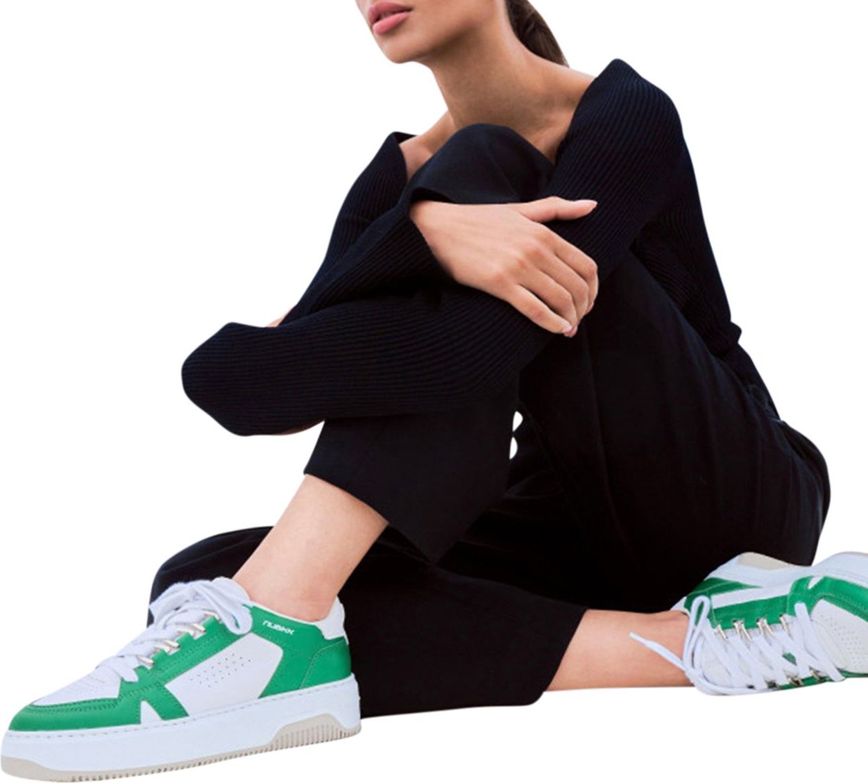 Nubikk Basket Buxton | Groene Sneakers voor Dames Groen