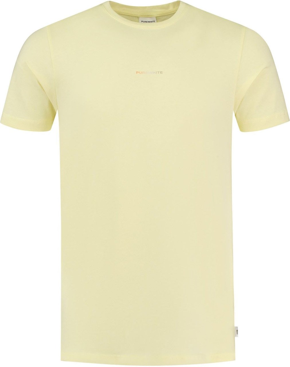 Purewhite T-shirt geel Geel