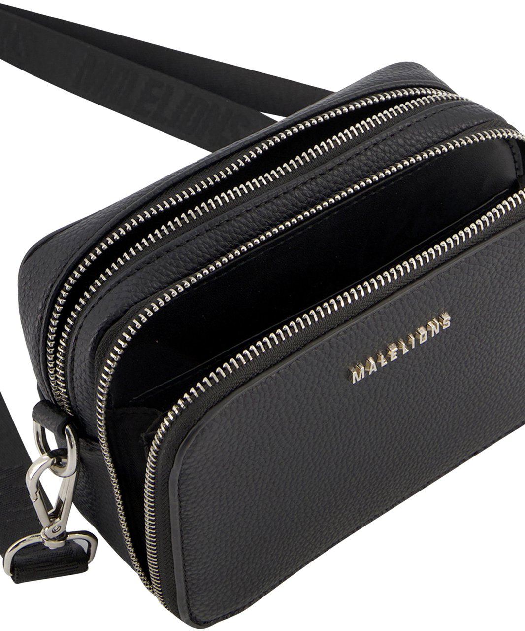 Malelions Lima Messenger Bag - Black Zwart