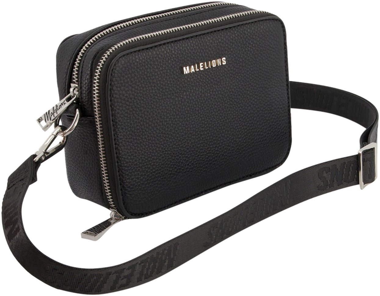 Malelions Lima Messenger Bag - Black Zwart