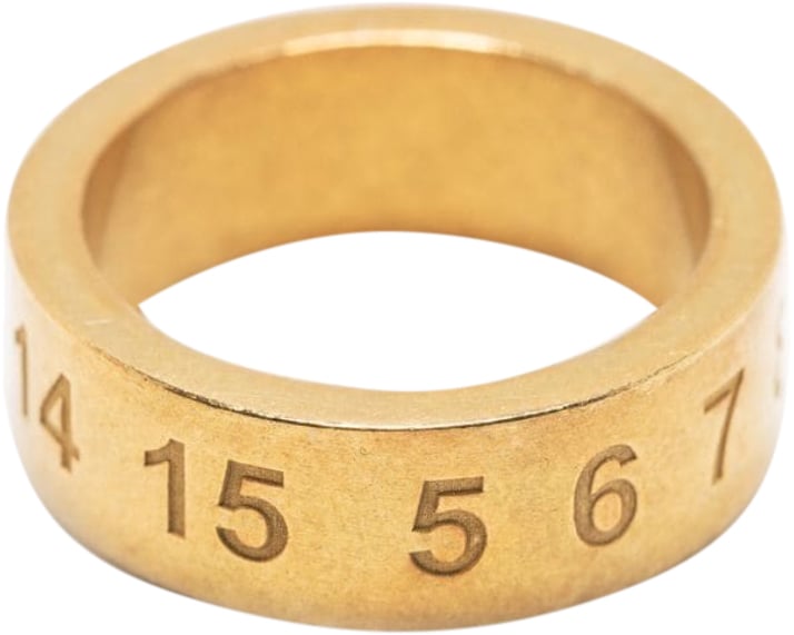 Maison Margiela Numbers Ring Medium Gold Womens Divers