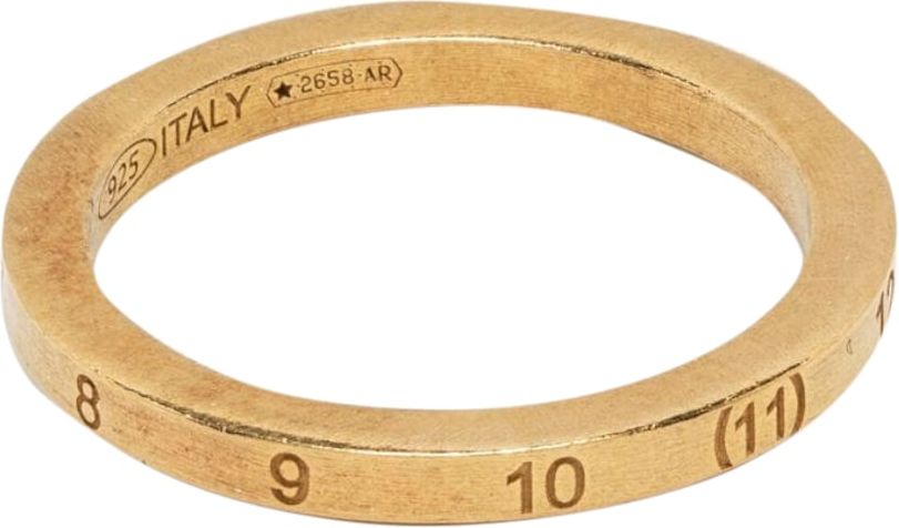 Maison Margiela Numbers Ring Thin Gold Womens Divers