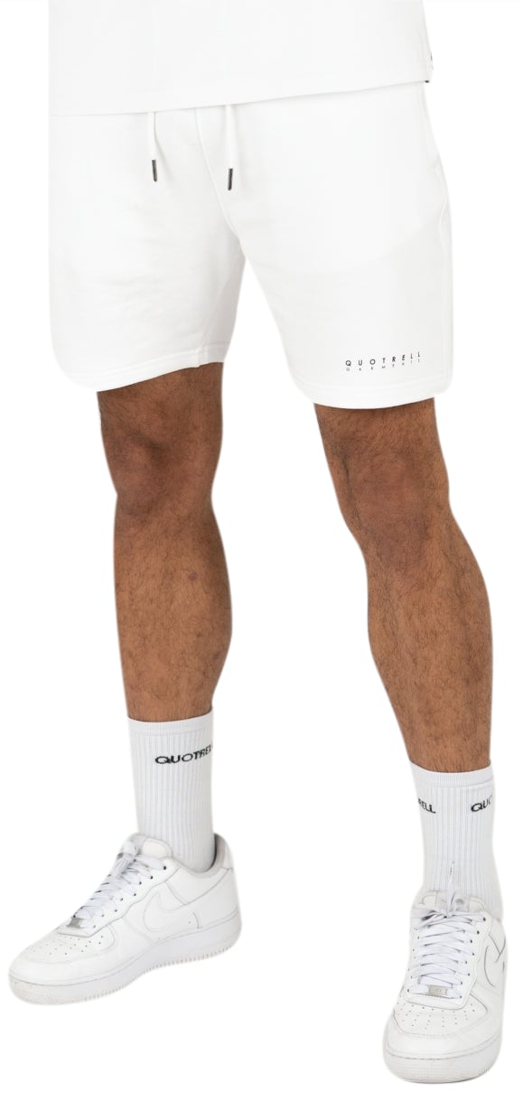 Quotrell Fusa Shorts | Off White / Grey Wit
