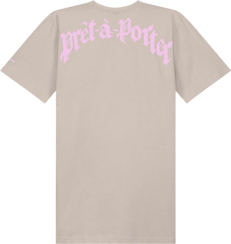 Quotrell Miami T-shirt Dress | Brown / Light Pink Bruin