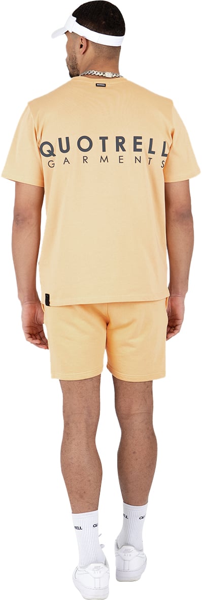 Quotrell Fusa Shorts | Peach / Grey Roze