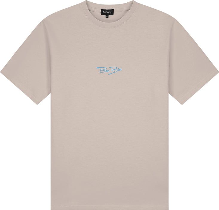 Quotrell Cura T-shirt | Brown / Light Blue Bruin