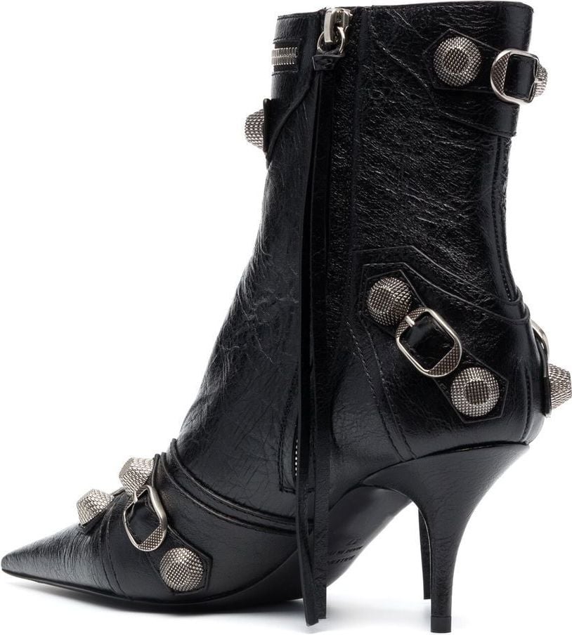 Balenciaga Balenciaga Cagole Leather Boots Zwart