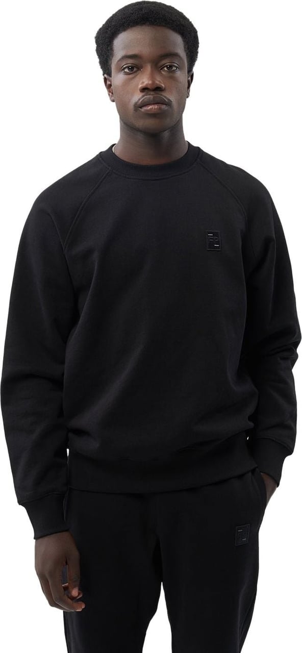 Filling Pieces Sweatshirt Lux Black Zwart