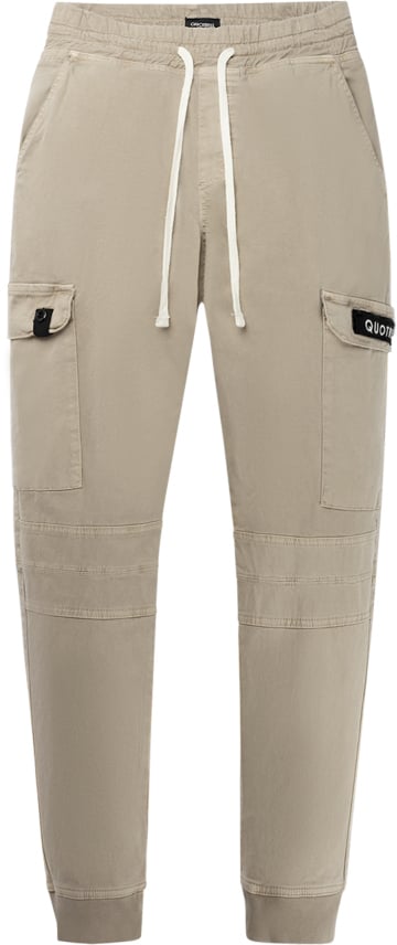 Quotrell Casablanca Cargo Pants | Sand/black Beige