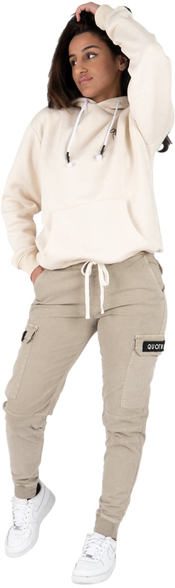 Quotrell Casablanca Cargo Pants | Sand/black Beige